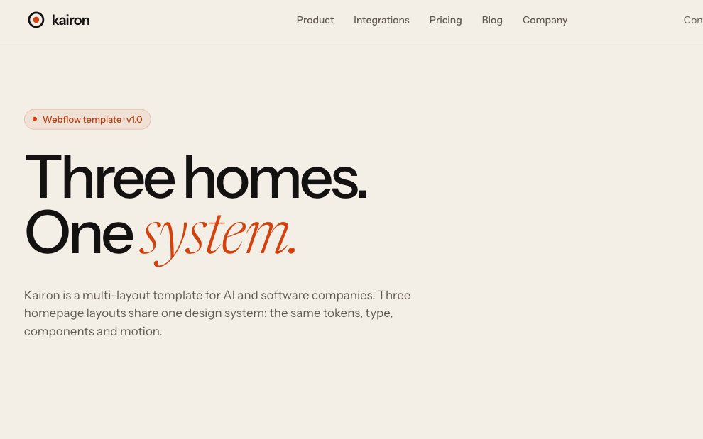 Software studio website design concept
